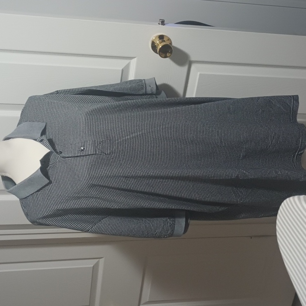 GREG NORMAN NWT POLISHED COTTON COLLECTION MENS XTall SHIRT SHARK ON SLEEVE